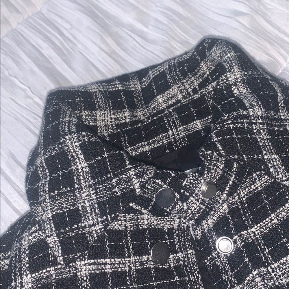 Black and white plaid Over shirt - Picture 3 of 4